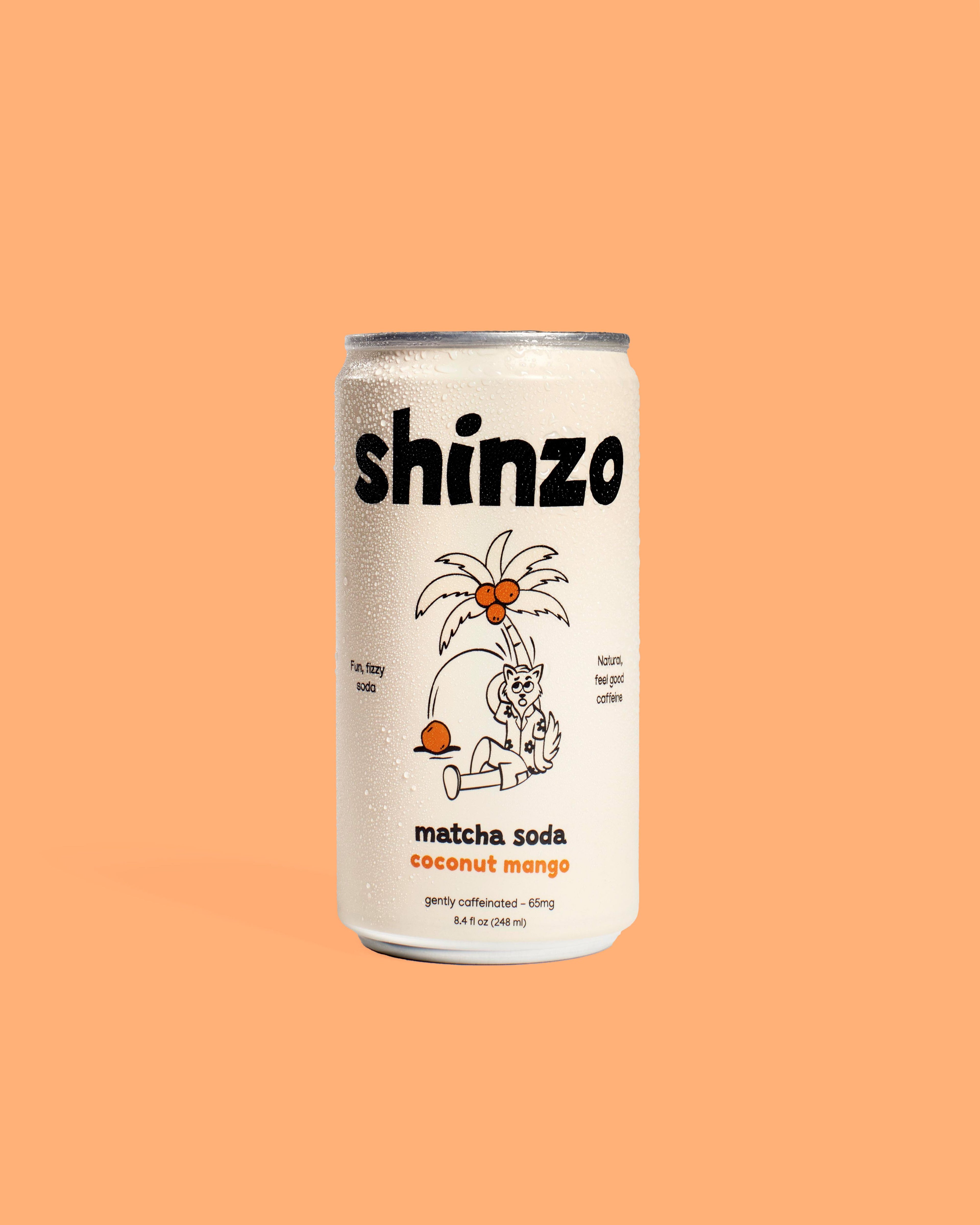 Coconut Mango Matcha Soda