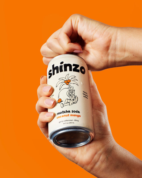 Coconut Mango Matcha Soda
